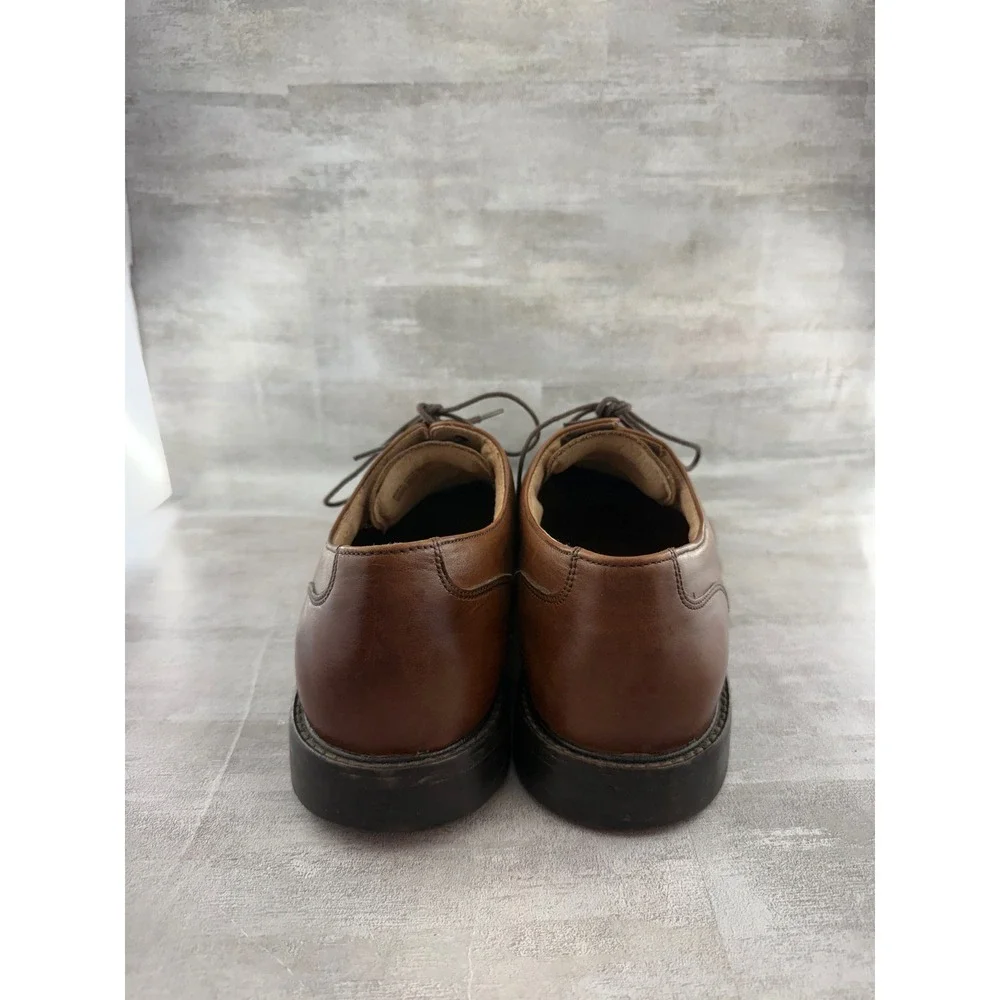 Florsheim Men Cognac Brown Leather Bicycle Toe Derby Dress Shoes 11175-221 13D